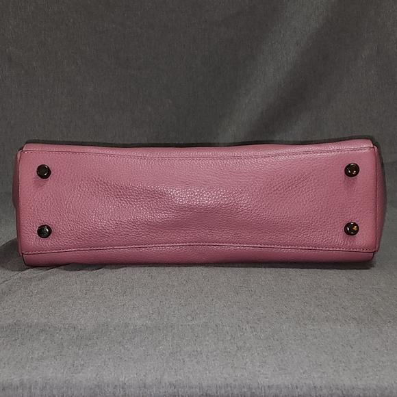 COACH Mia Pink Rose Leather Satchel/Crossbody, Like New - Picture 6 of 8